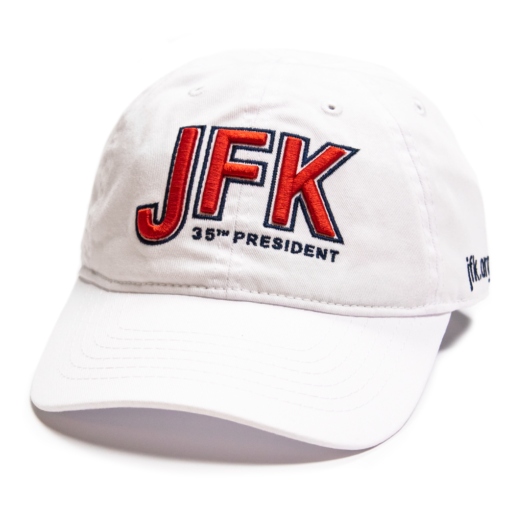 JFK 35th President Ballcap White The Sixth Floor Museum at Dealey Plaza