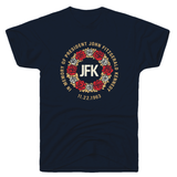 JFK Wreath T-Shirt | Navy