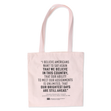 President J.F.K. and Mrs. Kennedy Tote