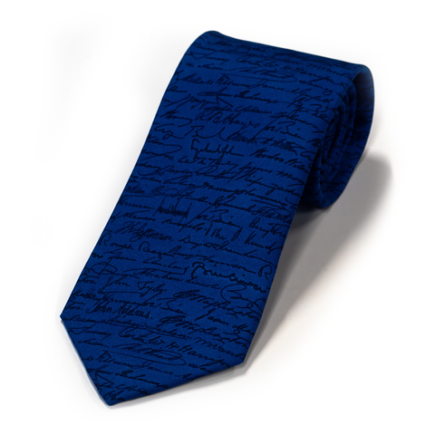 Necktie | Presidential Signatures, Blue