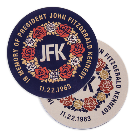 JFK 60th Wreath Sticker
