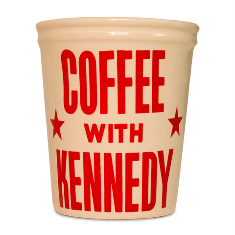 "Coffee with Kennedy" ceramic cup