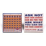"Ask Not" + Texas School Book Depository Magnet Set