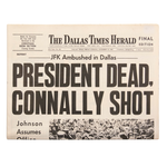 The Dallas Times Herald, 11.22.63, newspaper reprint