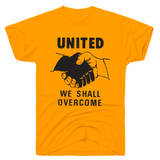 "United We Shall Overcome" JFK Quote T-Shirt in Goldenrod
